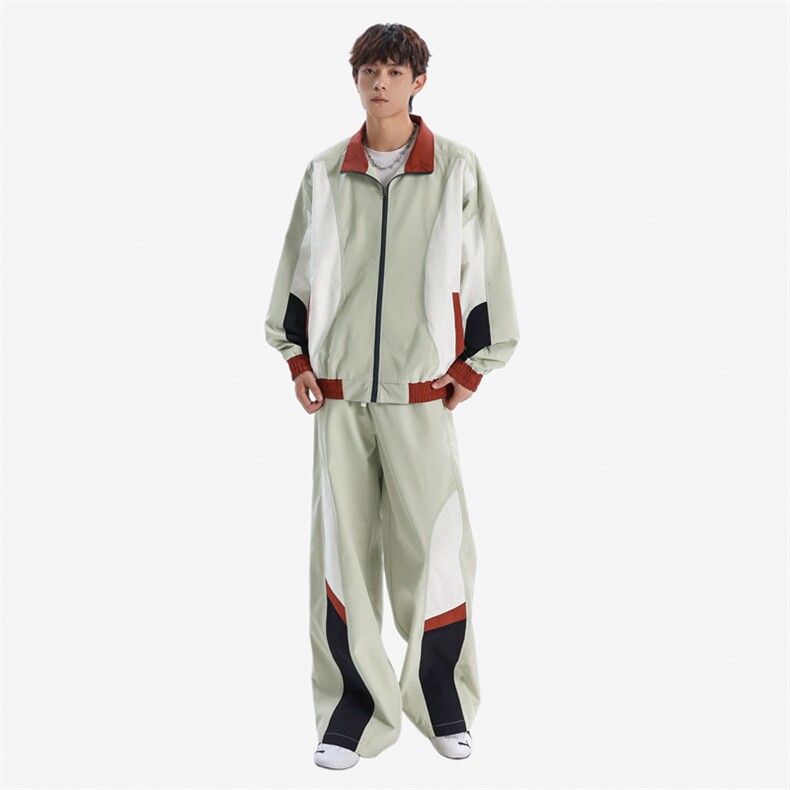 秋款新款户外防水冲锋衣套装男女撞色夹克套装A406TZ571P103,男装夹克,星座309（原A406）