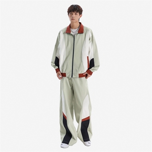 秋款新款户外防水冲锋衣套装男女撞色夹克套装A406 TZ571 P103图片