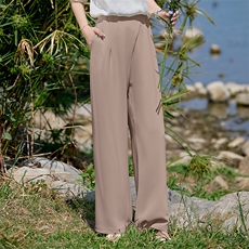 西装阔腿裤女2025年夏季新款高腰显瘦薄款百搭垂感直筒休闲长裤子，女装休闲裤，火爆靓佳人