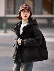 短款羽绒服女冬季2024新款高端洋气小个子云朵泡芙面包服外套，女装羽绒服，靓衣阁