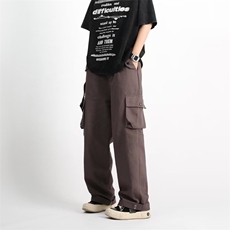 工装裤男秋夏2026新款美式高街潮牌ins宽松直筒休闲长裤K4017-P55，男装工装外套，星座412