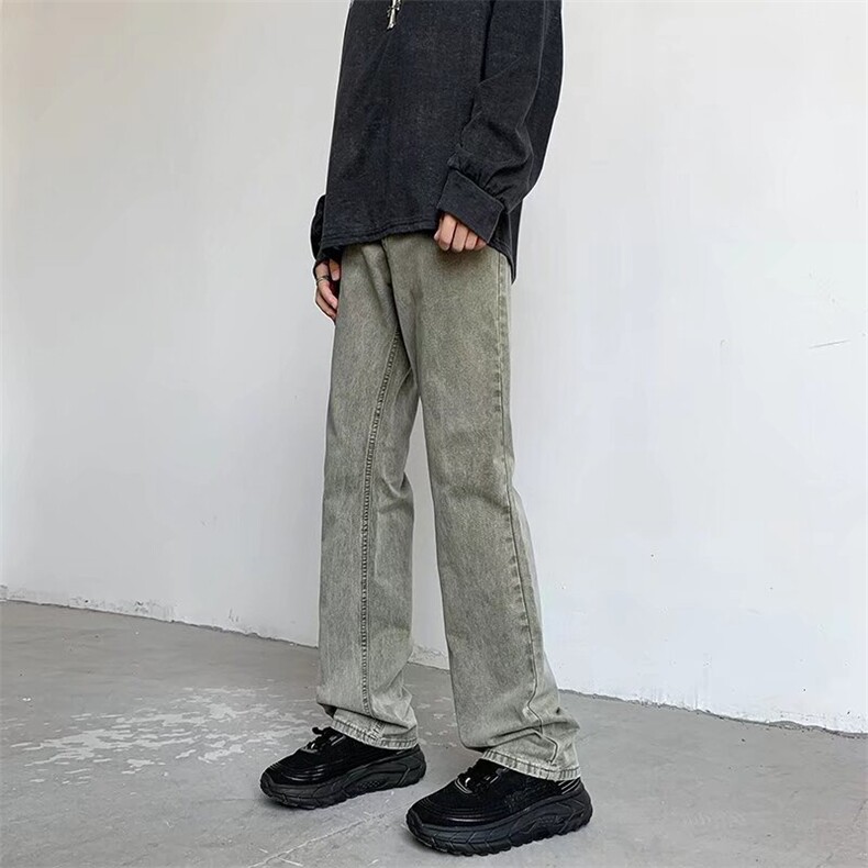 美式复古街头水洗做旧直筒牛仔裤宽松休闲S2313-P60,男装牛仔裤,星座1109-3