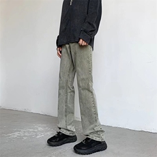 美式复古街头水洗做旧直筒牛仔裤宽松休闲S2313-P60，男装牛仔裤，星座1109-3