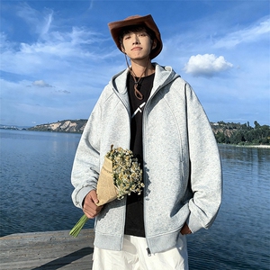 2026春季新款华棉350g解构卫衣外套男W6068-特P55建议零售价138图片