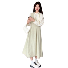 现货2D078-T1902-P155K238兔耳朵衬衫+背心裙2件套，女装套装/套裙，2D078