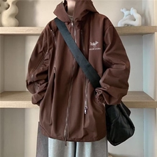 机能冲锋衣棉服男款秋冬季工装棉衣外套美式潮牌连帽棉袄，男装夹克，星座1210-1