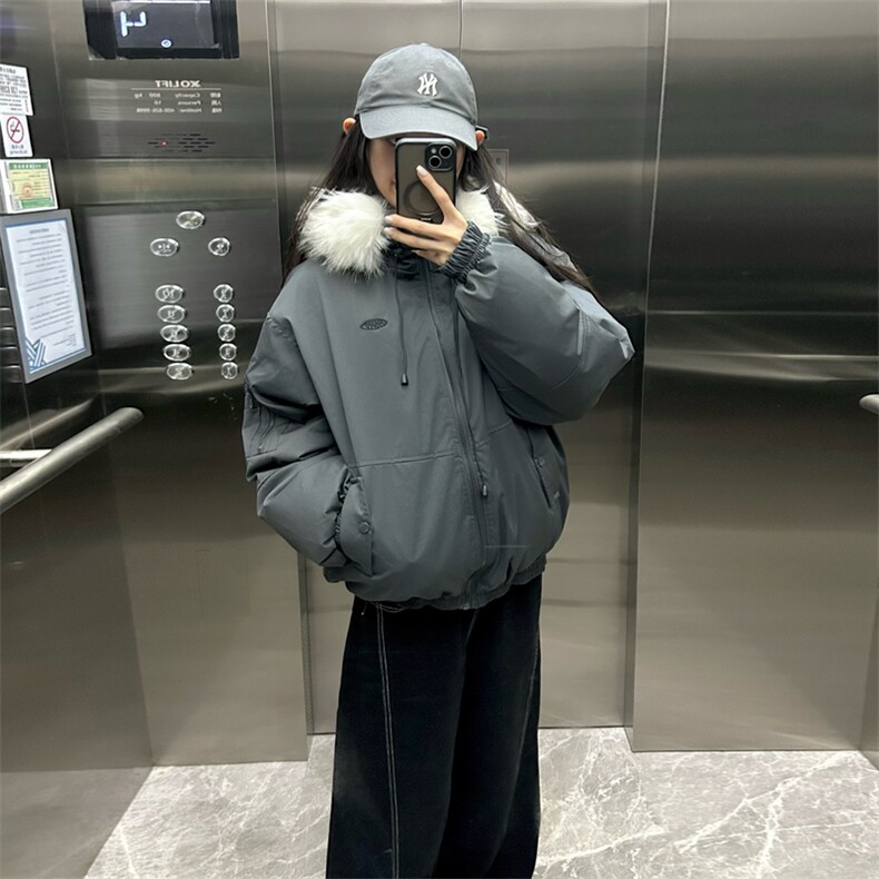 A584-P108大毛领连帽棉服外套上衣防泼水防风上衣,男装棉衣,星座911