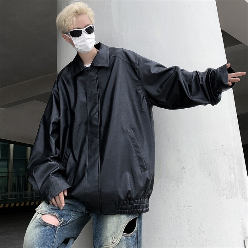秋款男PU皮衣休闲夹克外套JK013P70,男装夹克,星座1013-1