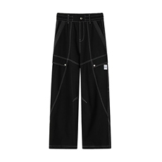 秋季新款美式高街拼接贴标户外骑行大码登山裤男K24044-特P55控98，男装休闲裤，电商A001-1