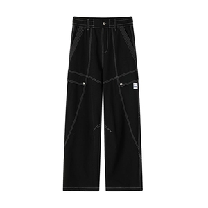秋季新款美式高街拼接贴标户外骑行大码登山裤男K24044-特P55控98图片