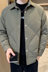 翻领轻薄羽绒服夹克男棱角设计休闲外套上衣DS-A329-S2607-P135，男装夹克，电商A329