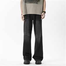 C315-G3011现货高质量重工洗水猫须马骝牛仔裤(P65限89)3，男装牛仔裤，电商C315