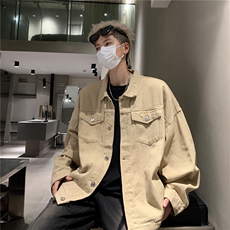 25款抖音品质男士宽松纯色情侣休闲水洗外套上衣N961/P85128，男装夹克，星座202
