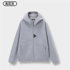 网图结构设计摇粒绒户外秋冬保暖连帽外套男女情侣装G1160P75，男装棉衣，电商A339