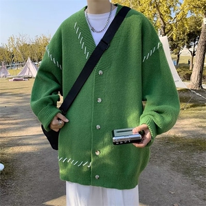 美式街头设计感圆领毛衣男慵懒风休闲针织衫MY9203P60图片