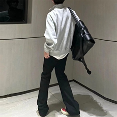 美式ins高街纯黑色直筒牛仔裤货号K659P50，男装牛仔裤，电商A063