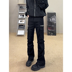 B221美式ins高街褶皱休闲弹力工装裤LK24159-P65控88，男装工装外套，电商B221