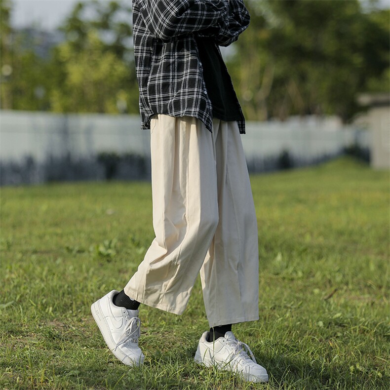 ins裤子男生痞帅九分裤宽松直筒休闲裤春秋款阔腿老爹裤2337-p35,男装休闲裤,星座1008