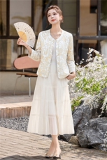 『现货』新中式轻G风外套女2026春季新款刺绣精致开衫小外套上衣，女装棉衣/棉服，意芙