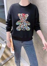 【现货】秋冬刺绣太空卫衣，女装卫衣/绒衫，卡多多