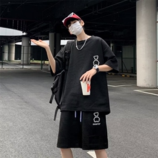 男潮流休闲套装宽松提花运动套装D606P40，男装休闲套装，星座1116-2