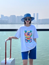 OUGNI现货起泡工艺T恤潮，女装T恤，OGENI 欧葛妮