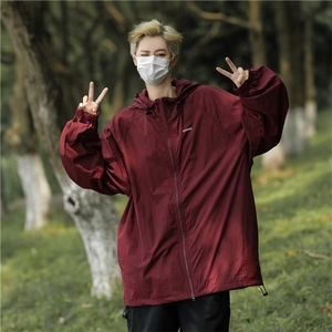 夏季日系防晒衣男女连帽防紫外线轻薄款防晒服户外冲锋衣外套图片