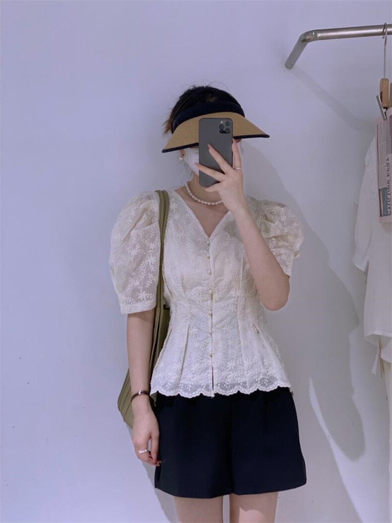 韩系单排扣小衫，其它，驿谷