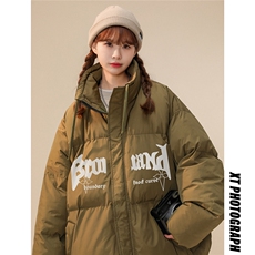 中性风23冬季时尚美式情侣加厚情侣羽绒服外套YR224P195控258，男装羽绒服，电商A247