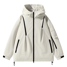 现货多拉链冲锋衣宽松男外套DSA157B-JK1562-P60，男装夹克，电商A157B