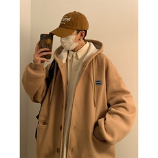 华夫格美式复古卫衣男款春季设计感潮牌帅气开衫-JK23102-P65控88，男装卫衣，星座605(原A050)
