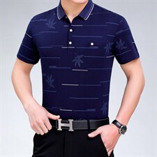 爸爸夏装短袖T恤中年男士上衣服薄中老年人男装POLO衫40-50岁,男装T恤,电商B212（原钱塘6029）