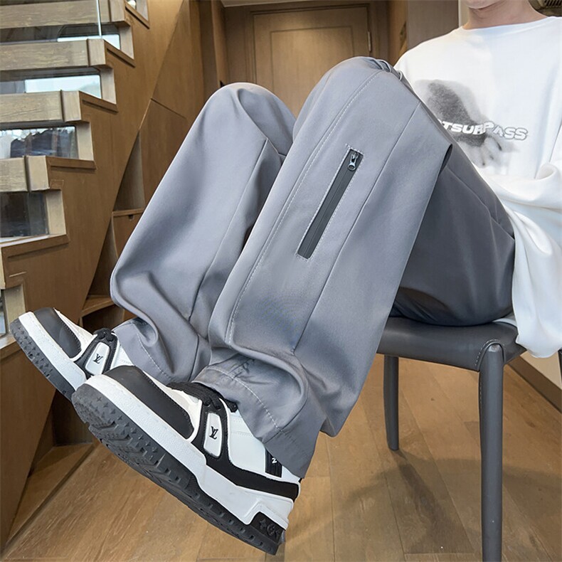 春秋季户外运动裤子潮流冲锋裤男直筒男士休闲裤A266-KZ8027-P45，男装休闲裤，电商A266