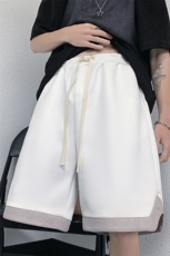 B239-1501-P38控价59麂皮绒休闲短裤男美式撞色抽绳五分裤子，男装休闲裤，星座514-2(原B239)