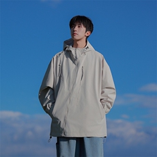 815A-MJ78342-68特春秋装新款斜拉链登山服三防冲锋衣外套男模，男装夹克，星座815A