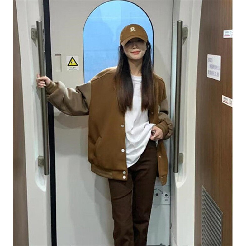 复古棒球服外套女秋季新款小众百搭休闲高级感洋气上衣JB806,男装夹克,星座1116A（原606A-3）