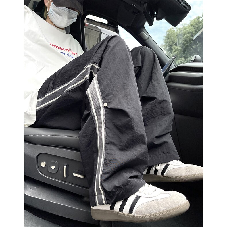 XZ612-K784-P55控79夏季伞兵裤运动街舞休闲裤织带速干阔腿裤,男装休闲裤,星座612