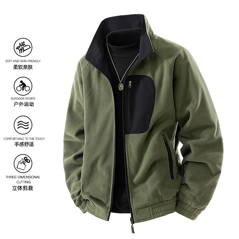 双面穿外套新款夹克男士潮百搭工装上衣高端简约JK02553-P83,男装夹克,星座308B-2