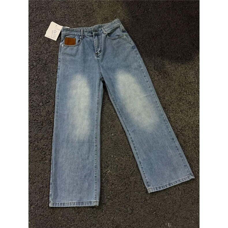 1506/QSYK71590/P60美式高街牛仔裤秋季男款阔腿直筒裤子高品质,男装牛仔裤,星座1506