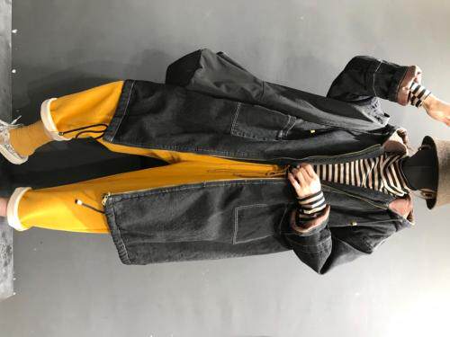 印花牛仔棉服，女装棉衣/棉服，怪怪树