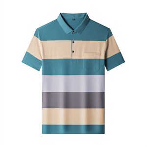 短袖T恤男纯色POLO衫夏季新款男士休闲潮流半袖体恤衫 P58图片