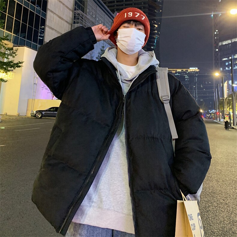 冬季新款男士立领棉衣鹿皮绒简约日系港风棉袄767p85，男装棉衣，星座1113