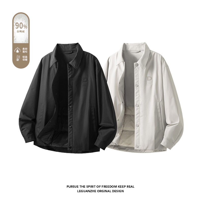 2025 冬季新款 港风白底大码90%白鸭绒羽绒服M-3XL GC02-特P209图片