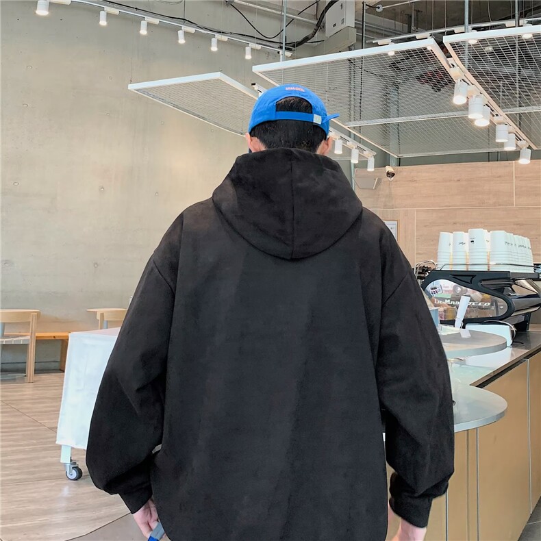 卫衣男潮ins港风潮流麂皮绒XT10P40,男装卫衣,星座1116-2