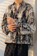 2025秋季长袖衬衫男青少年渐变迷彩衬衫百搭痞帅衬衣CS2317-P35，男装衬衫，电商A062