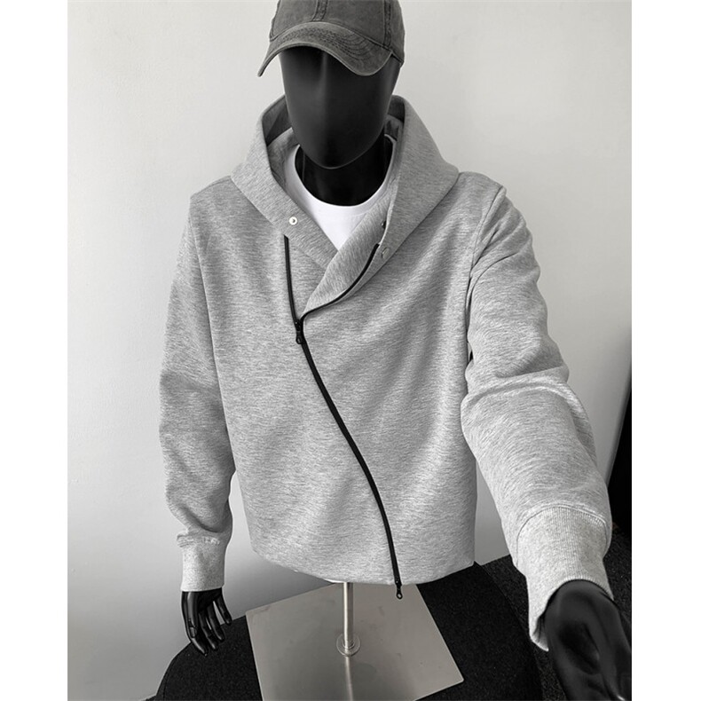 W988-P78秋季新款重磅420g美式连帽拉链开衫卫衣设计感假模，男装卫衣，星座517A-8（原B282）