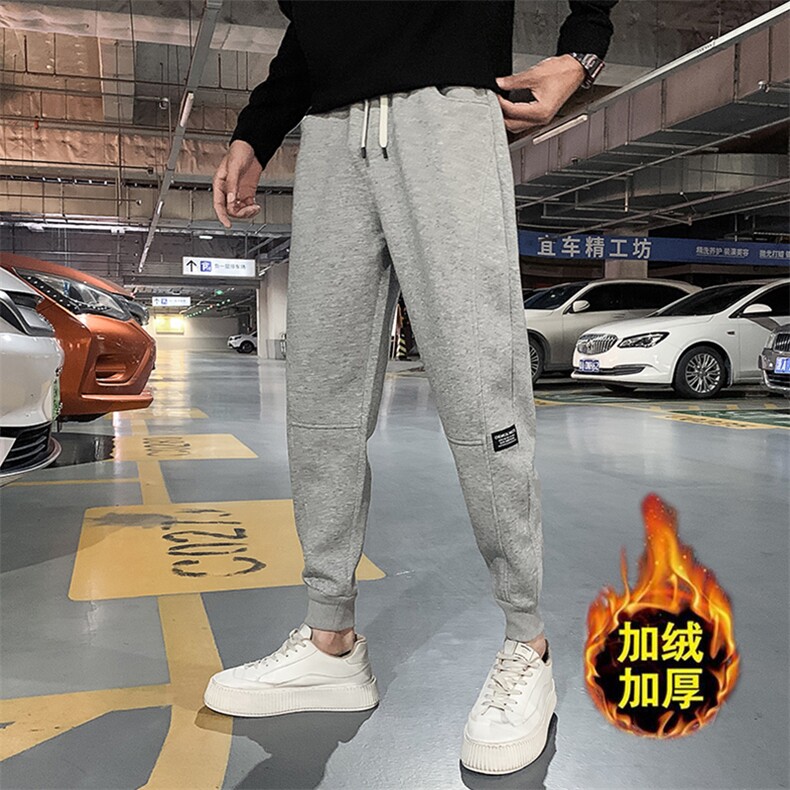 社会精神小伙2022加绒卫裤运动束脚男裤DS-B249-KK92-P58-加绒P68图片