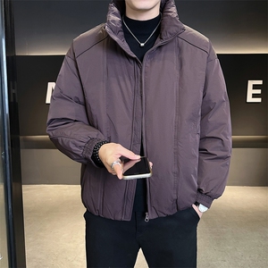 90新标2025冬立领加厚外套简约休闲短款设计款羽绒服Z9558-P295图片