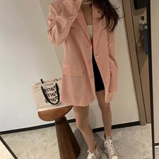 缎面西装，女装西装，XTZ style