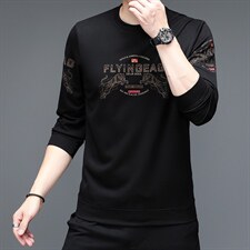 2023新款卫衣男士加绒上衣针织衫长袖T恤P59，男装针织衫/毛衣，电商D223-1